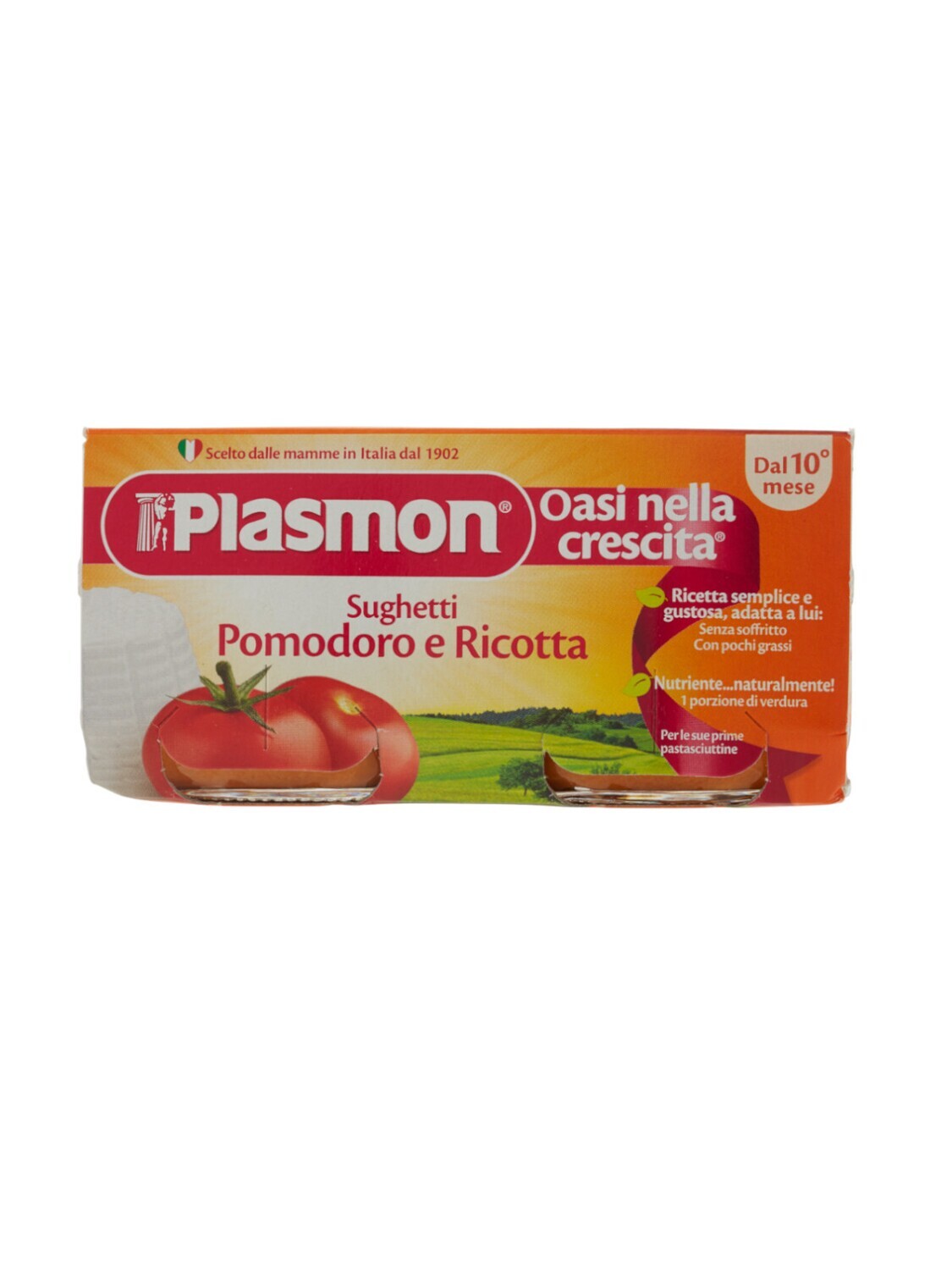 Plasmon Omogeneizzato di Sugo Pomodoro e Ricotta 2x80g