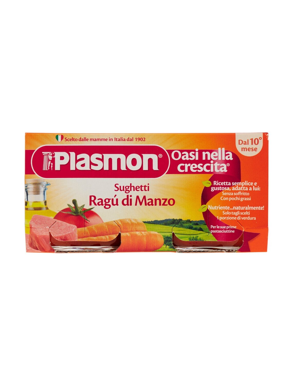 Plasmon Omogeneizzato di Sugo Ragu&#39;di Manzo 2x80g