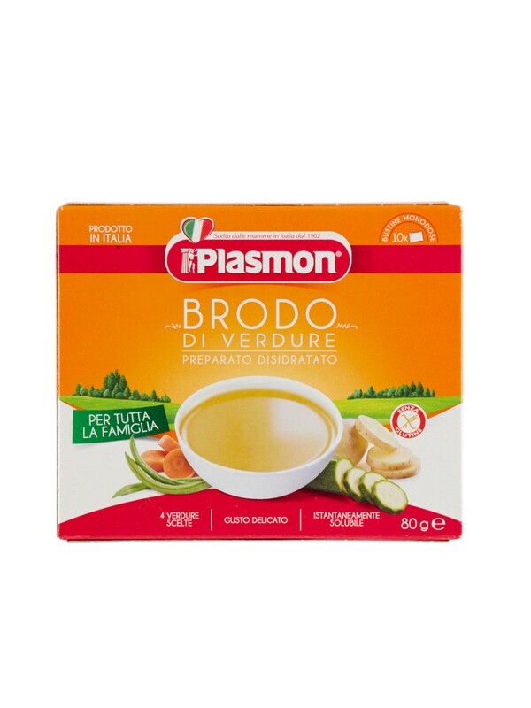 Plasmon Brodo di Verdure in Bustine 10x8g