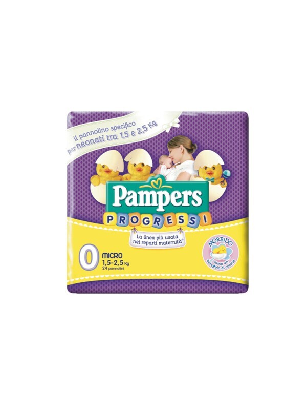 Pampers Pannolino Progressi Micro 1,5-2,5 kg da 24pz