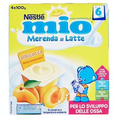 Nestle Mio Merende al Latte Albicocca 4x100g