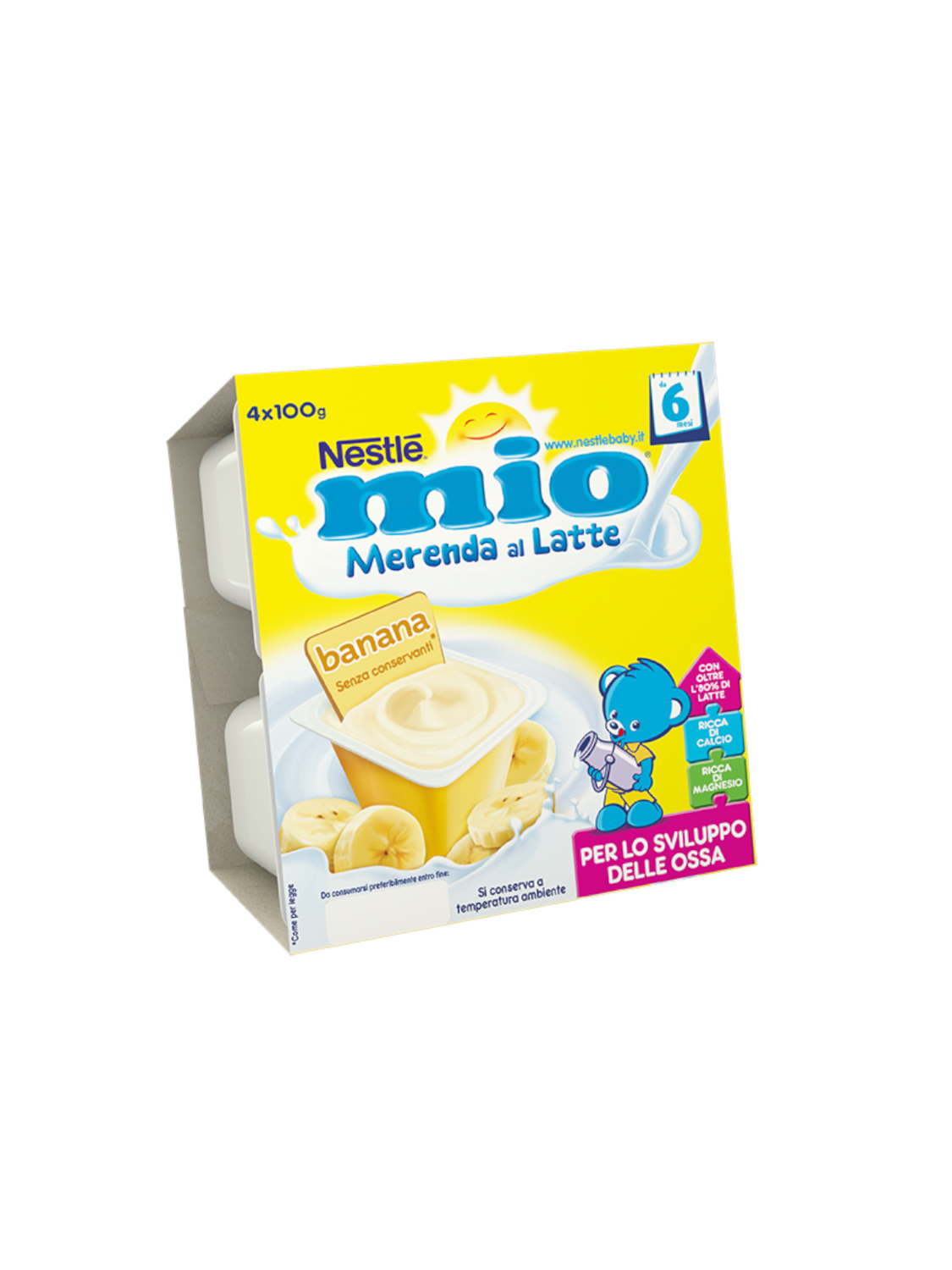 Nestle Mio Merende al Latte Banana 4x100g