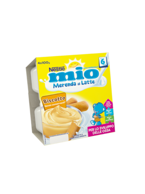 Nestle Mio Merende al Latte Biscotto 4x100g
