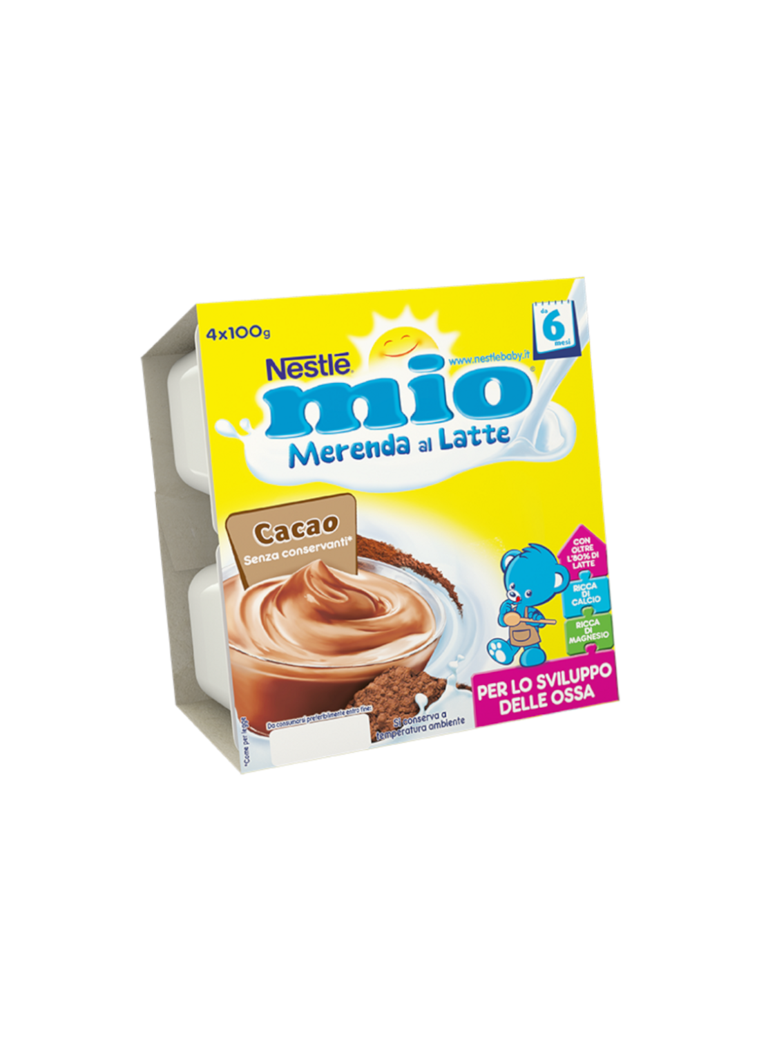 Nestle Mio Merende al Latte Cacao 4x100g