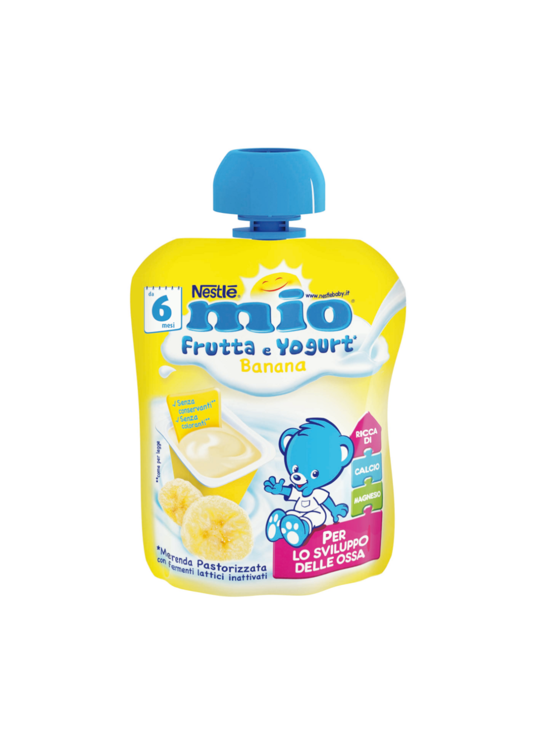 Nestle Pouch Mio Frutta e Yogurt Banana 90g