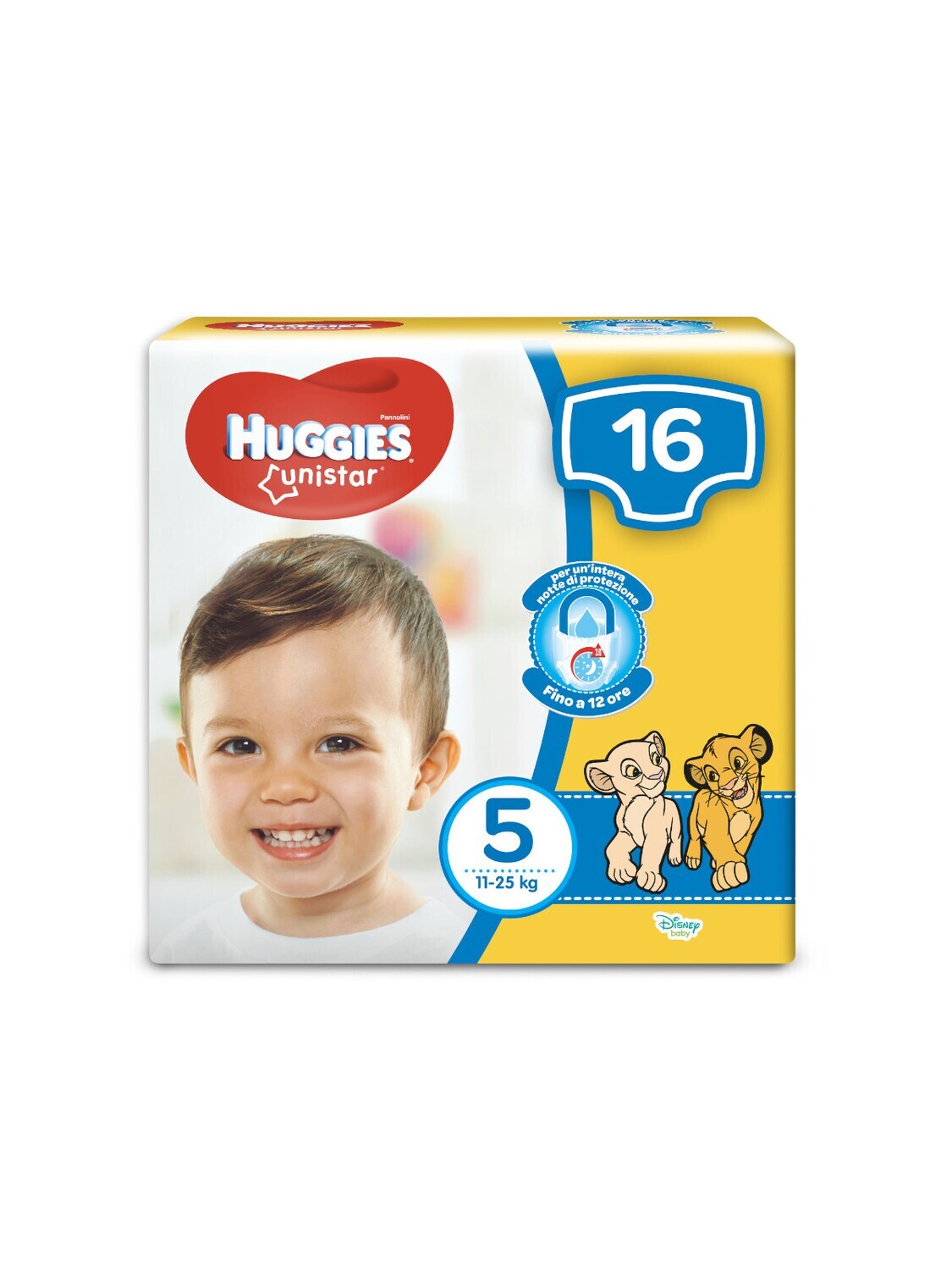 Huggies Pannolino Unistar 5Tg 11-25kg da 16pz