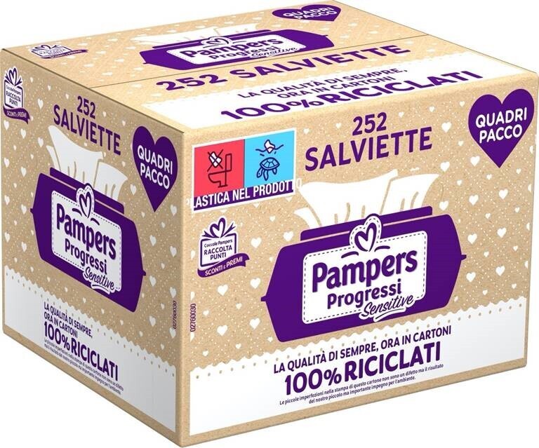 Pampers Salviettine Sentive Progressi 4x63Pz