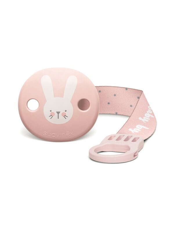 Suavinex Clip Portasucchietto Tessuto Rosa