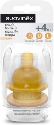 Suavinex Tettarella Rotonda Flusso Pappa Caucciu +4M 2pz