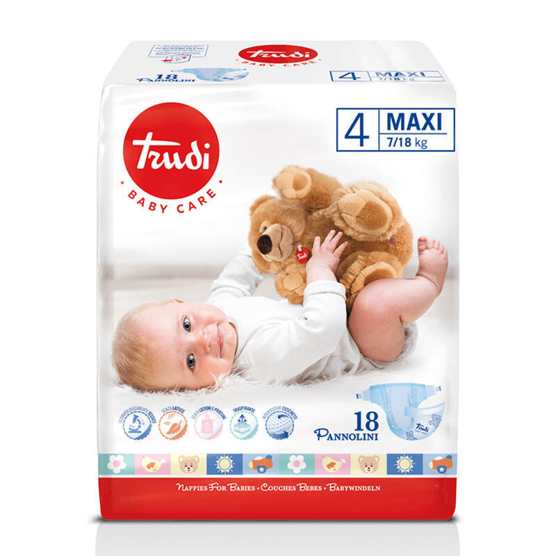 Trudi Pannolini Dry Fit Maxi 7/18 kg da 18pz