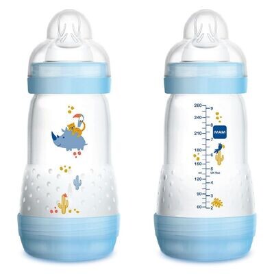 Mam Easy Start Biberon Anti Coliche Azzurro 260ml 1pz