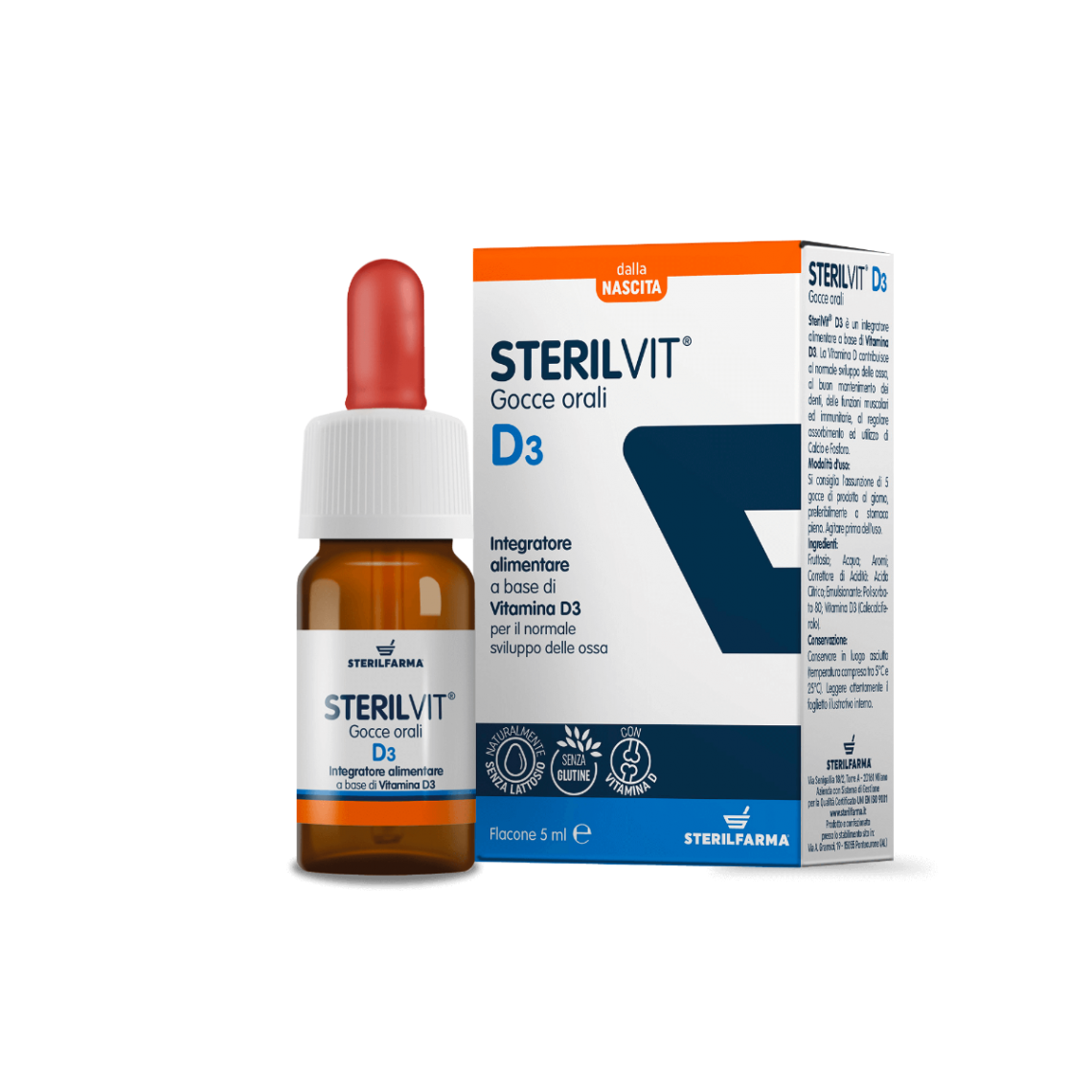 Sterilfarma Sterilvit D3 Gocce 5ml