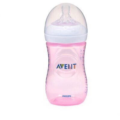 Avent Biberon Natural 260ml in pp Rosa