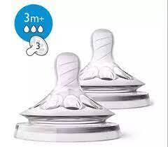 Avent Tettarelle Natural 3 mis Flusso Medio 2pz