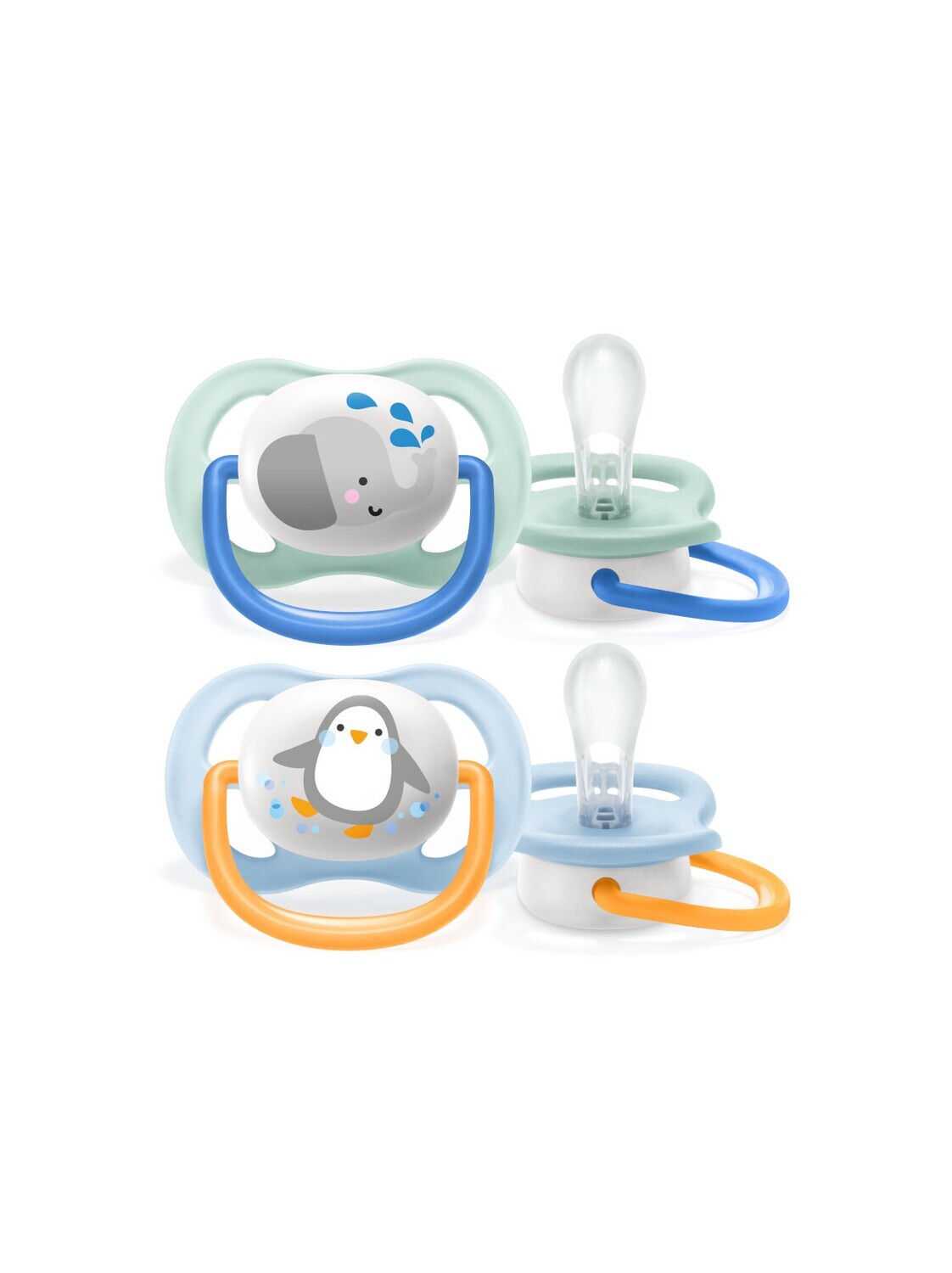 Avent Succhietti Ultra Air 0-6 Mesi Maschio Animaletti 2pz
