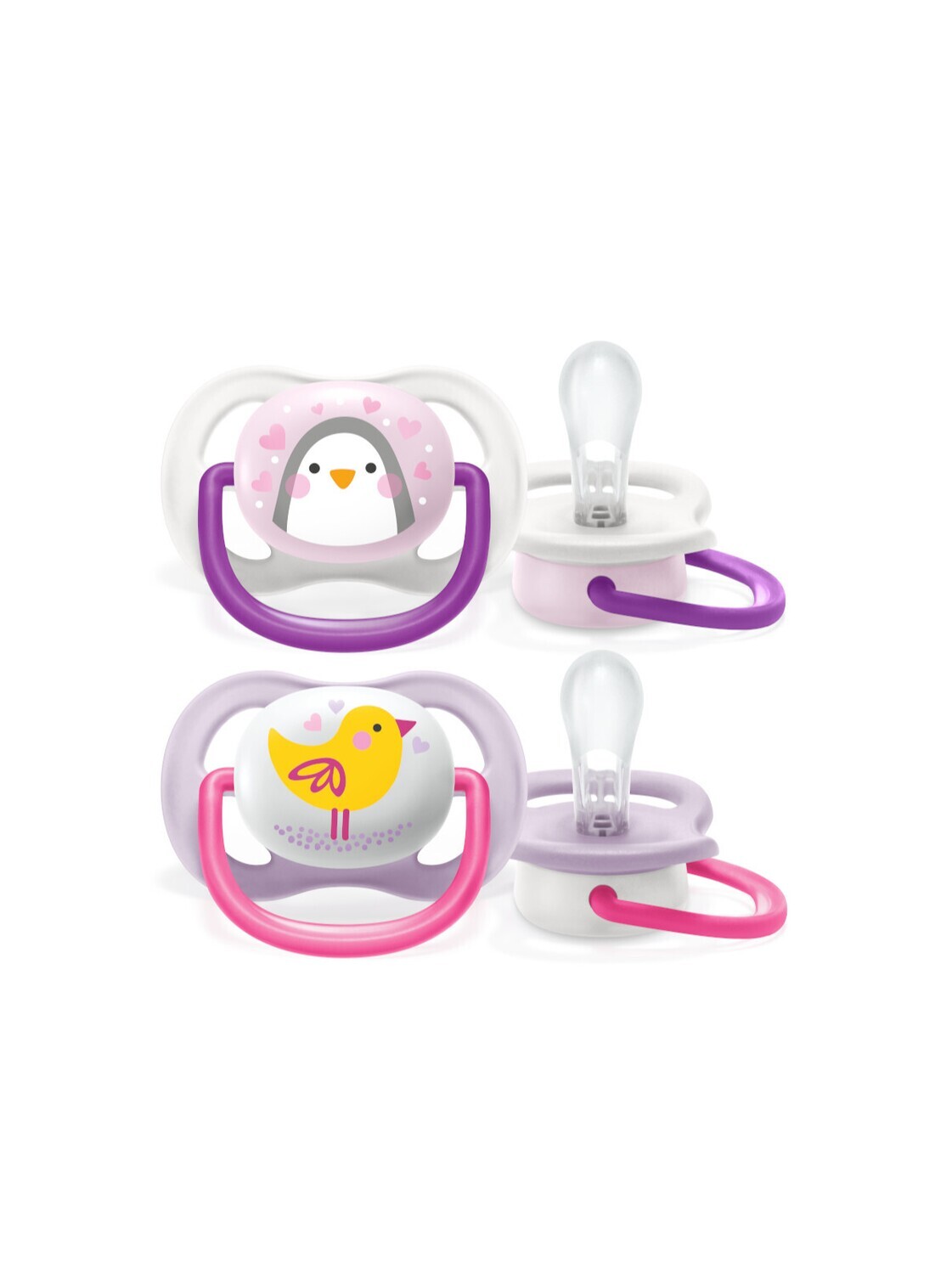 Avent Succhietti Ultra Air 0-6 Mesi Femmina Animaletti 2pz