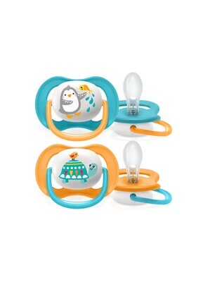 Avent Succhietti Ultra Air 6-18 Mesi Maschio Animaletti 2pz