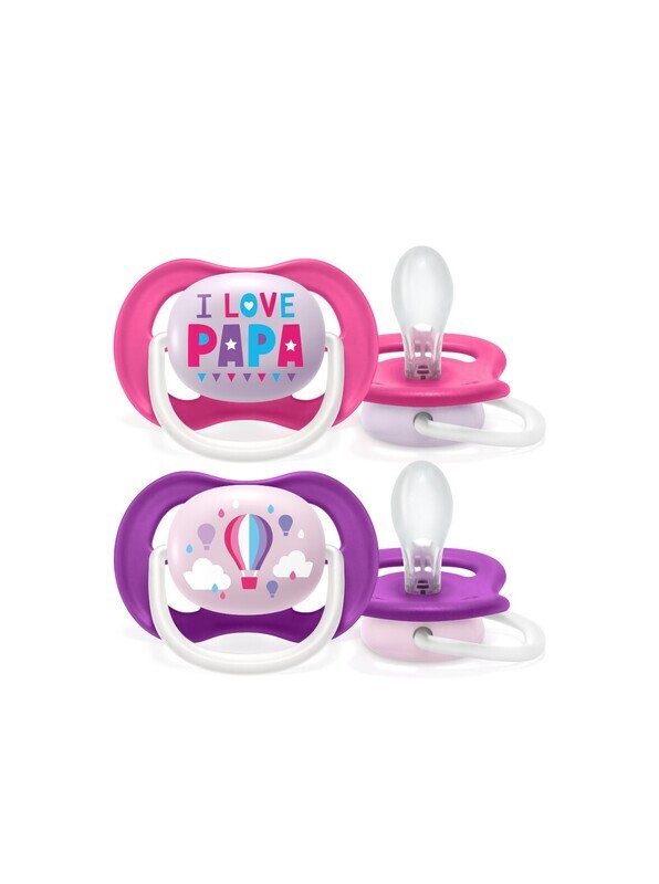 Avent Succhietti Ultra Air 6-18 Mesi Femmina Papa&#39; 2pz