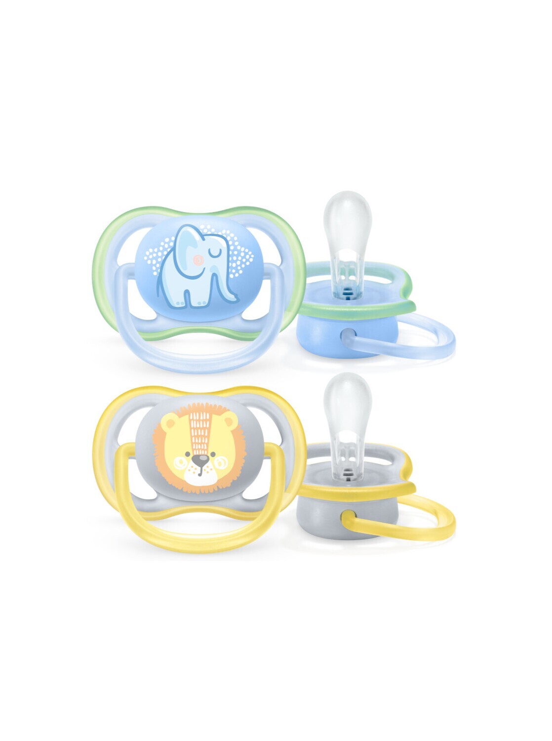 Avent Succhietti Ultra Air 0-6 Mesi Maschio Animaletti Savana 2pz