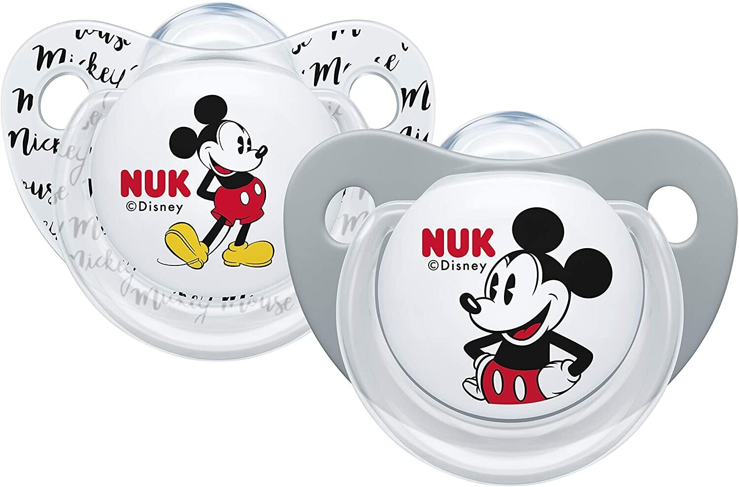 Nuk Mickey Succhietti Silicone 0-6 Mesi 2pz