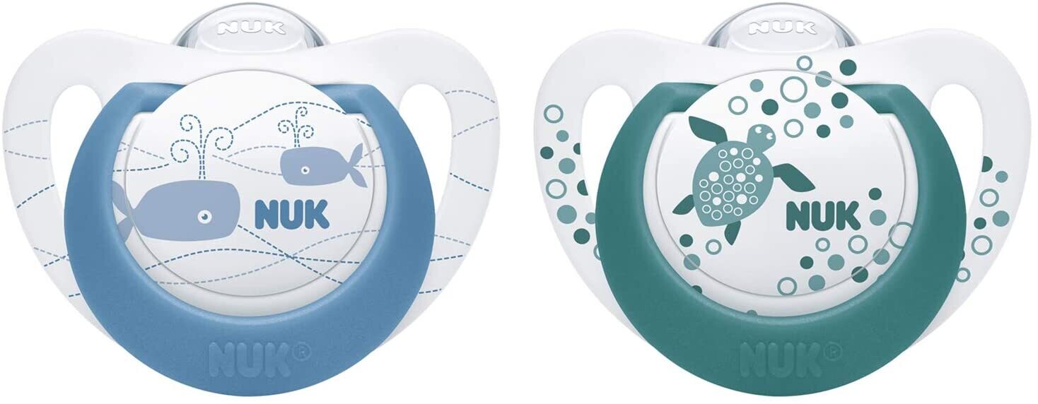 Nuk Succhietti Genius Color Silicone 6-18 Mesi 2pz