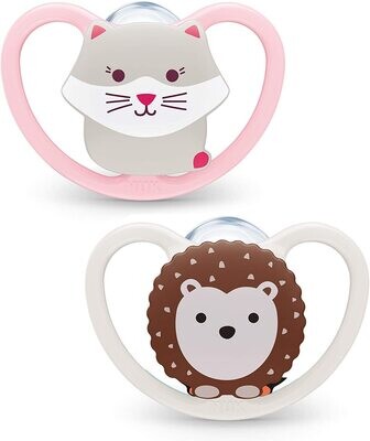 Nuk Succhietti Space Silicone 0-6 mesi 2pz