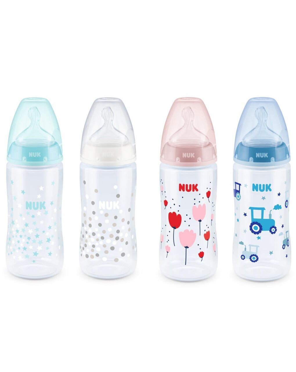 Nuk Biberon First Choice Temperature Control Silicone 300ml 0-6 Mesi 1pz