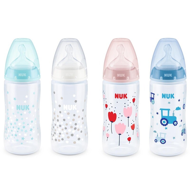 Nuk Biberon First Choice Temperature Control Silicone 360ml 6-18Mesi 1pz