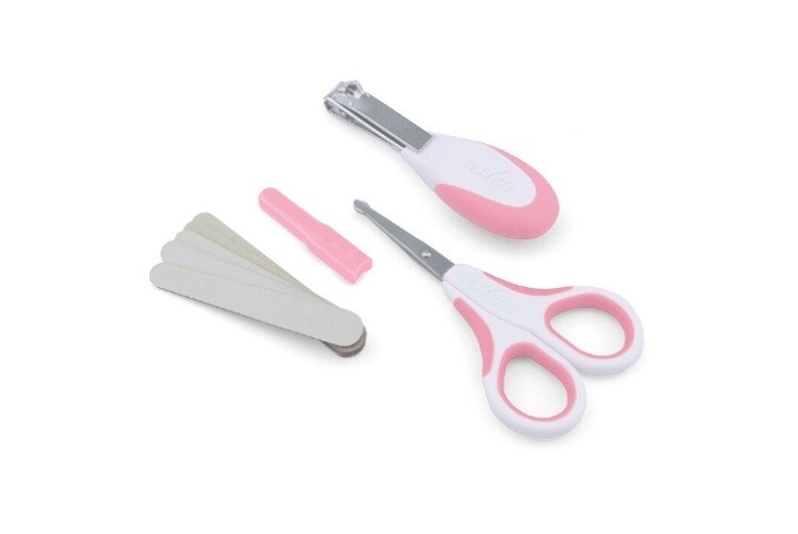 Nuvita Set Baby per la Cura delle Unghie Rosa