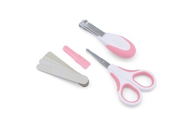 Nuvita Set Baby per la Cura delle Unghie Rosa