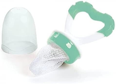 Nuvita Flavorillo Yum &amp; Gum Mangiafrutta e Massagengive 2in1 6M+ Verde