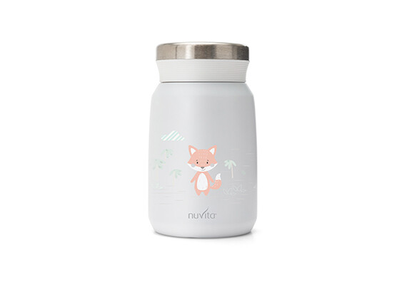 Nuvita Contenitore Termico in Acciaio Inox per Cibi e Liquidi Bianco