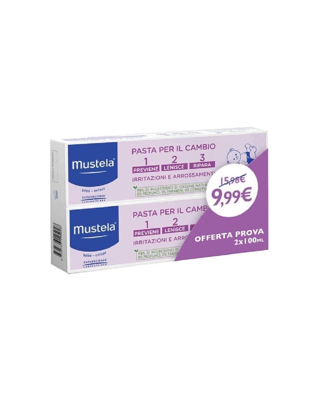 Mustela Pasta Cambio Bipack 2x100ml