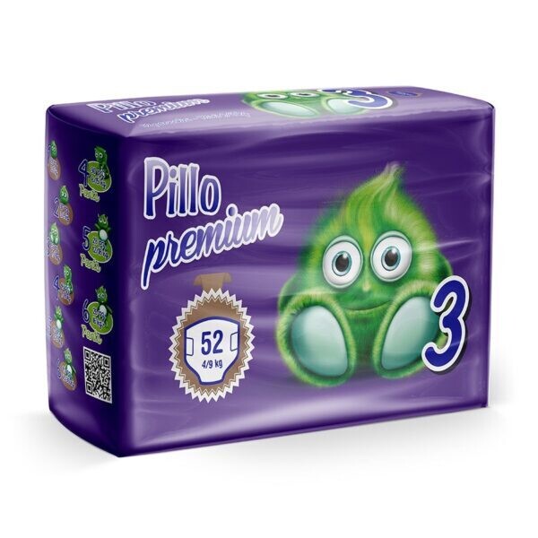 Pillo Pannolini 3 Tg 4-9Kg 52pz