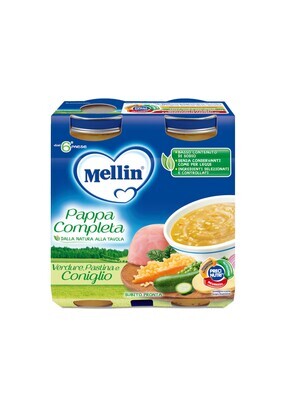 Mellin Pappa Completa Coniglio 2x250g