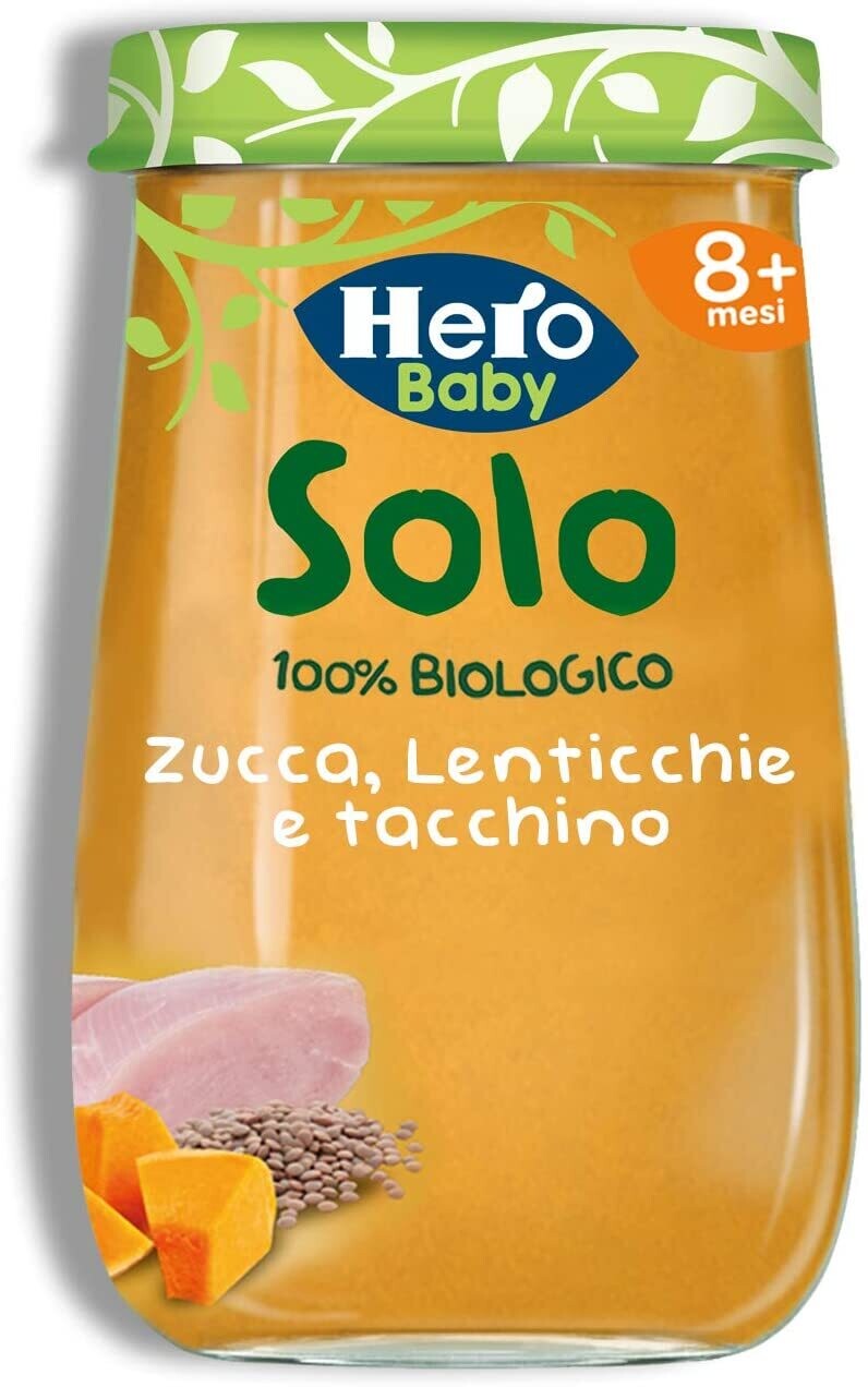 Hero Omogeneizzato Zucca Lenticchie Tacchino 190gr