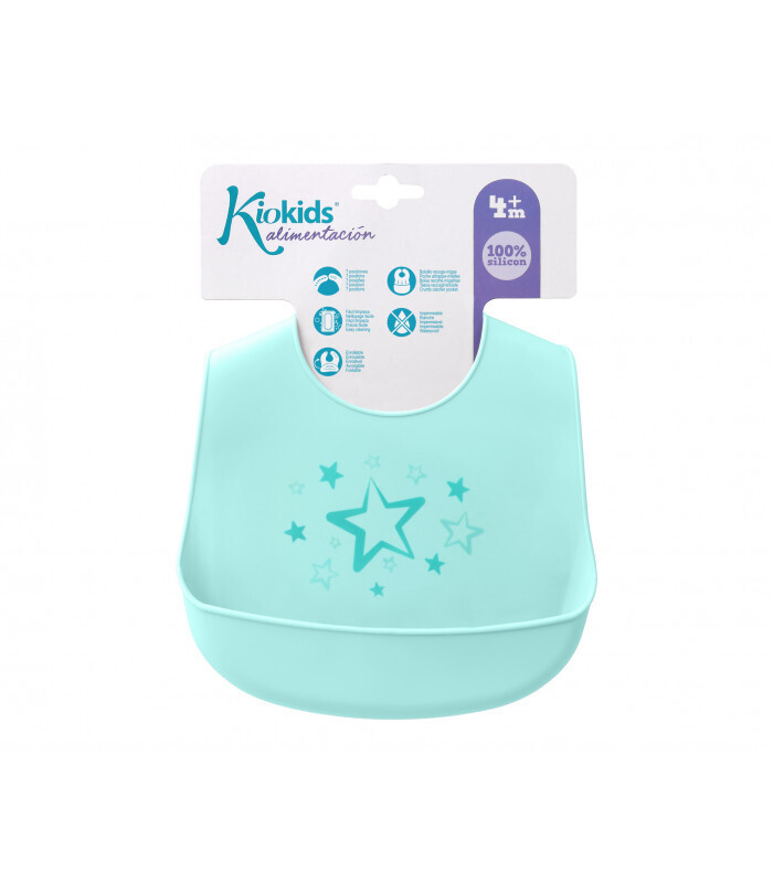 Kiokids Bavaglino Morbido Stelle Azzurro