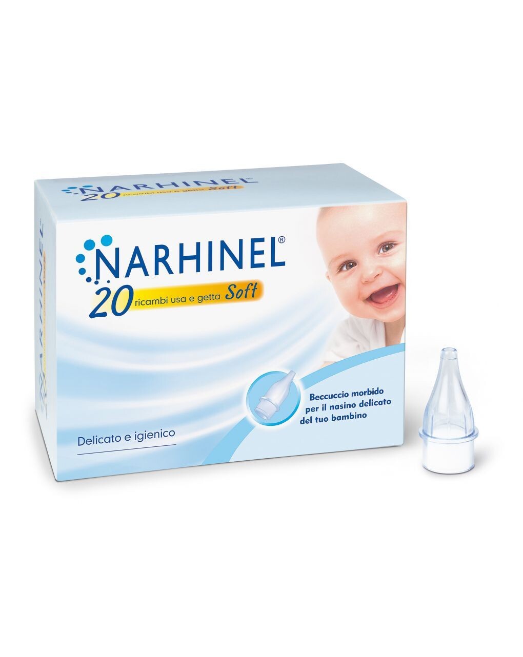 Narhinel Ricambi Soft per Aspiratore da 20 pz