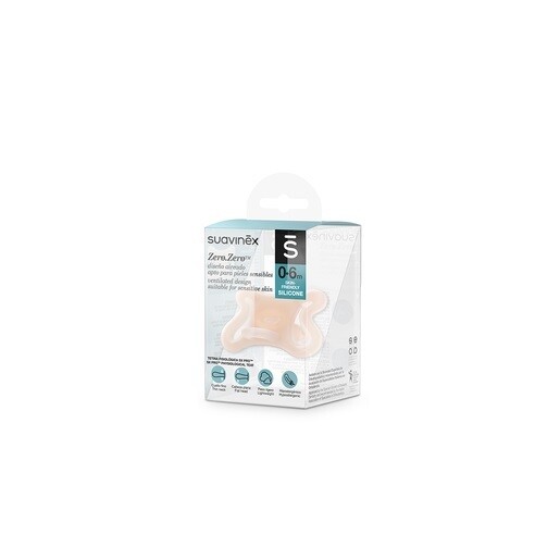 Suavinex Succhietto Zero Zero Tettina Simmetrica SX Pro 0-6 mesi 1pz