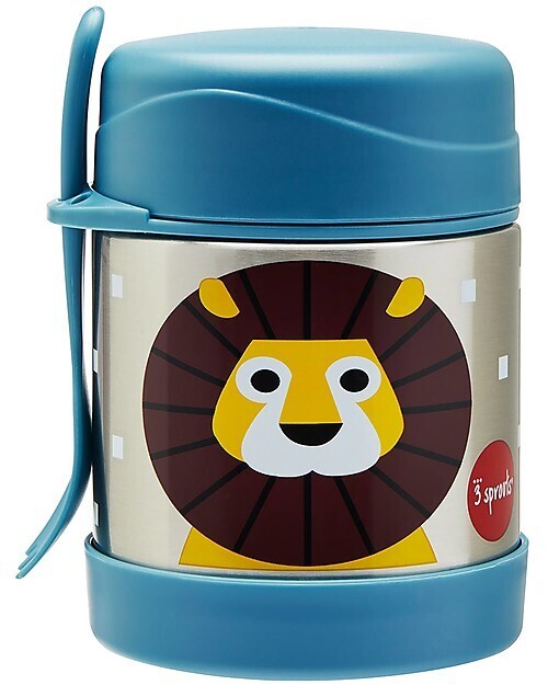 3 Sprouts Thermos Porta Pappa in Acciao Leone
