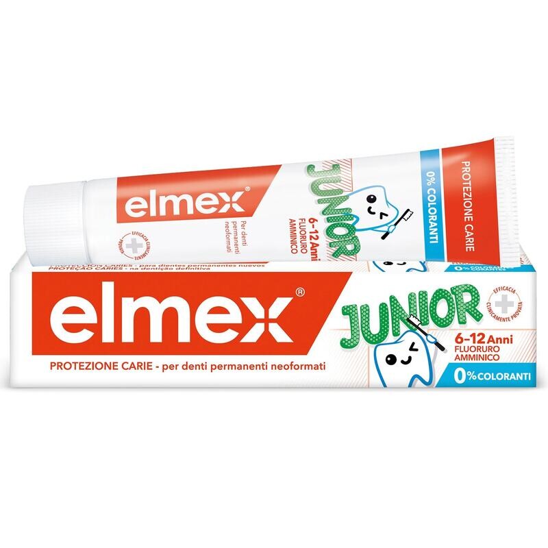 Elmex Junior Dentifricio Protezione Bambini 6-12 anni 75 ml