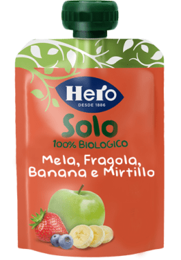 Hero Pouch Mela Banana Fragola 100g