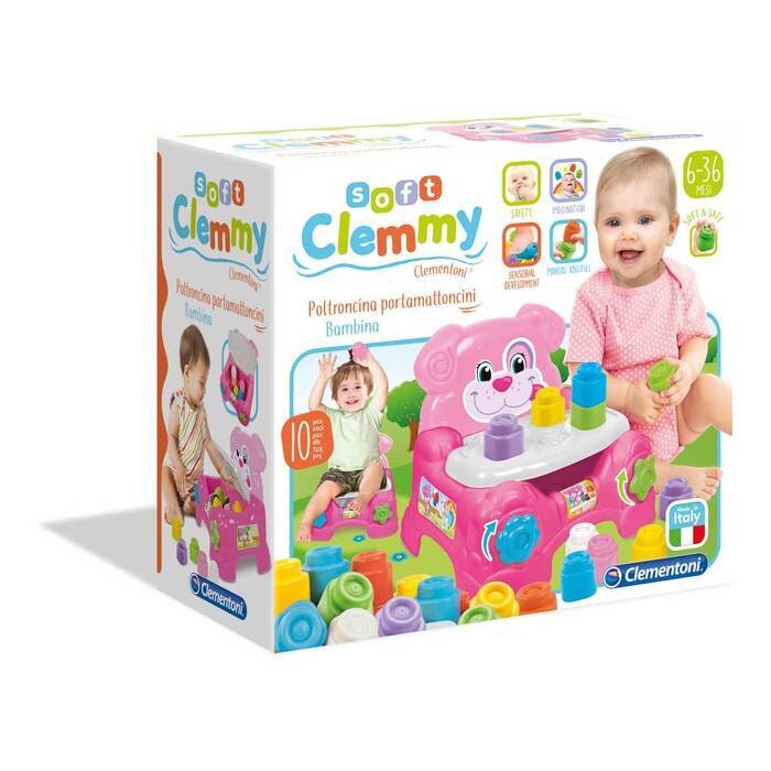 Clementoni Poltroncina Porta Mattoncini Bimba