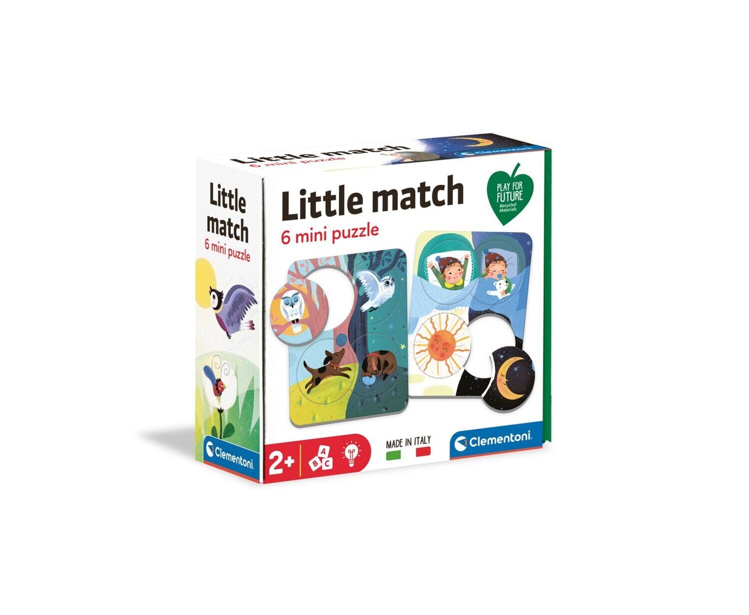 Clementoni Little Match Giorno e Notte Mini Puzzle 6 pz