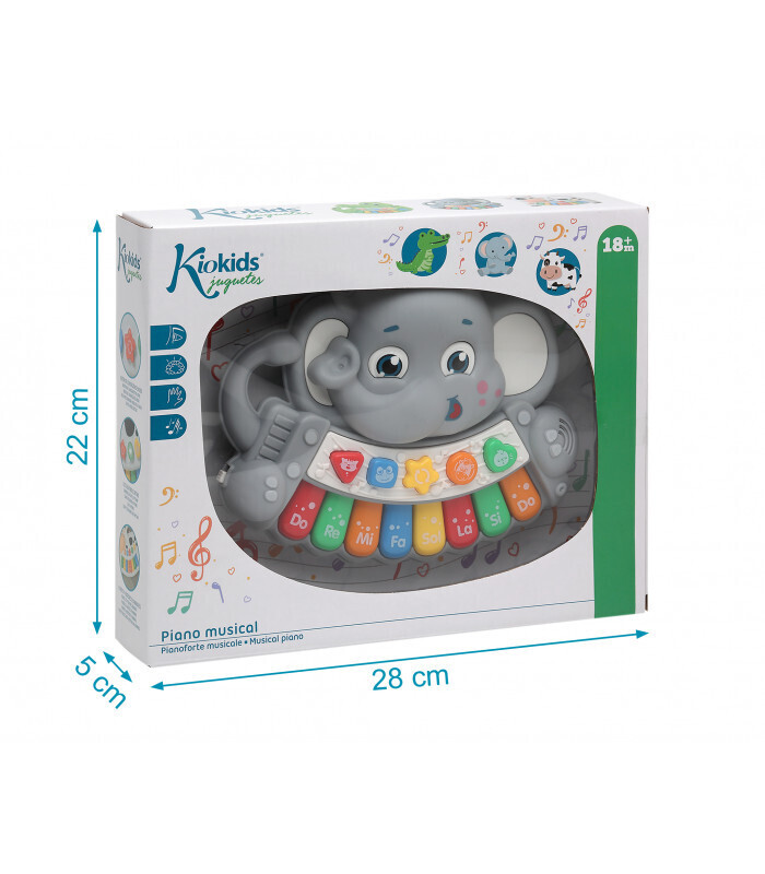 Kiokids Elefante Pianoforte Musical 18+m