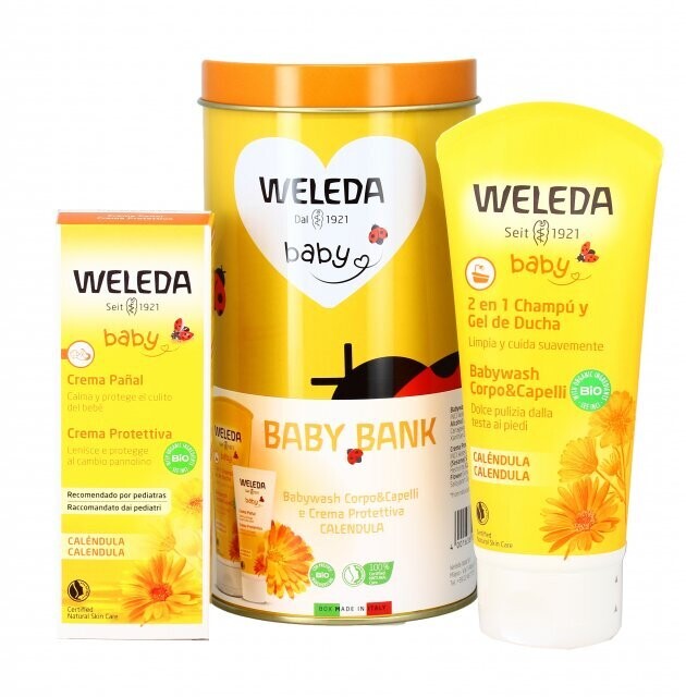 Weleda Baby Bank Babywash Corpo&amp;Capelli + Crema Protettiva