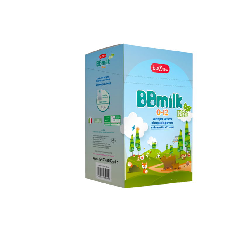Bbmilk Latte Bio 0-12 Mesi Polvere  2 Bustine da 400g (800 g)