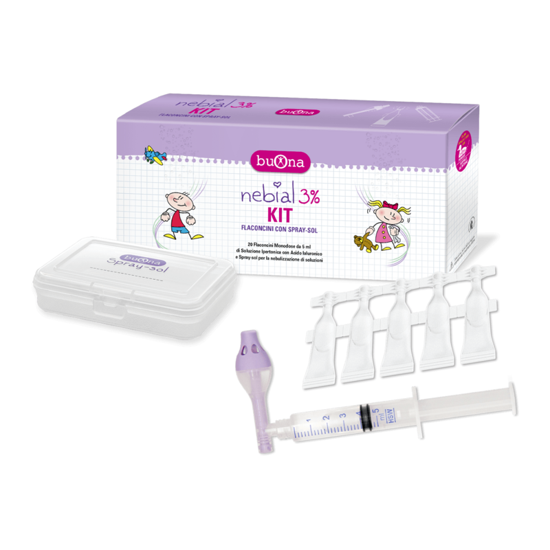 Buona Nebial 3% Kit 20 flanconcini con Spray-sol