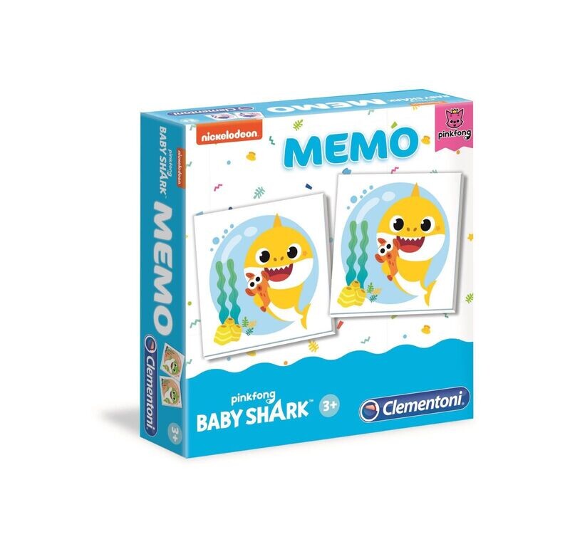 Clementoni Memo Baby Shark da Tavolo per Bambini