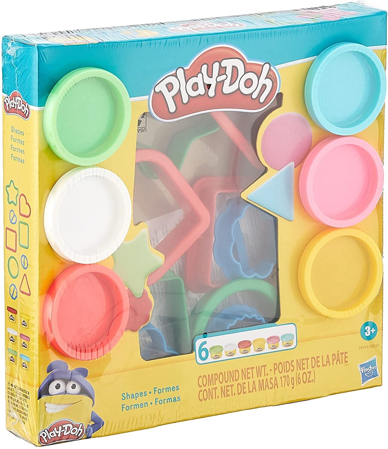 Play Doh Forme Divertenti Multicolore con 6 Vasetti